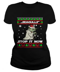 Santa Yoda Seagulls stop it now Christmas  Classic Ladies