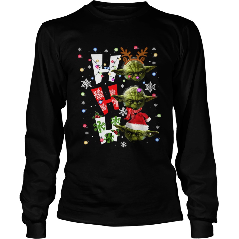 Santa Yoda ho ho ho christmas LongSleeve