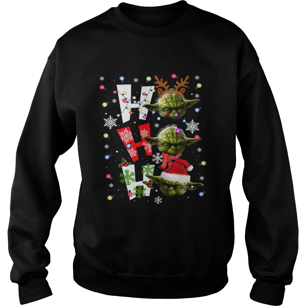 Santa Yoda ho ho ho christmas Sweatshirt