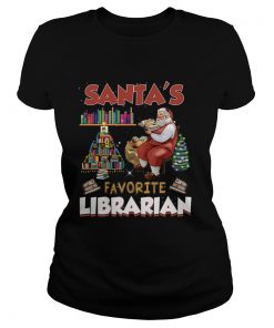 Santas Favorite Librarian Funny Christmas Ornaments  Classic Ladies