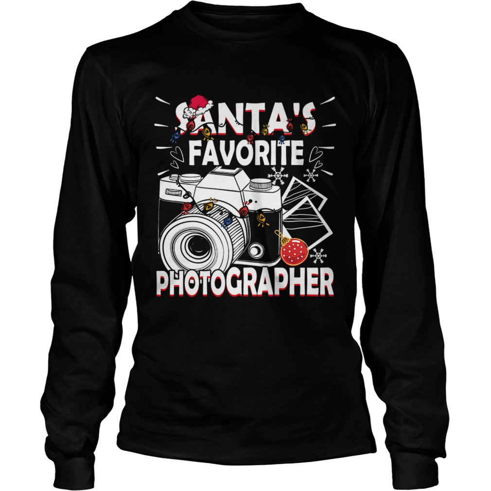 Santas Favorite Photographer Christmas Gift LongSleeve