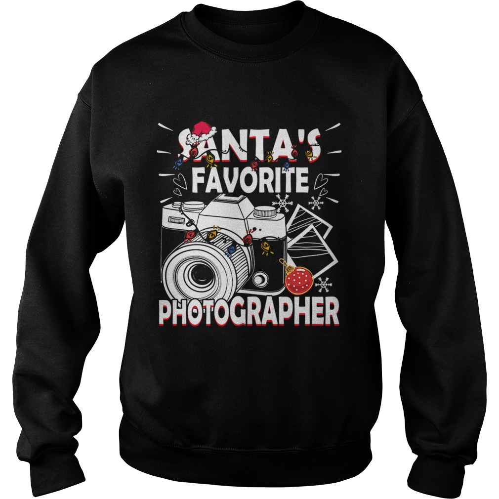 Santas Favorite Photographer Christmas Gift Sweatshirt