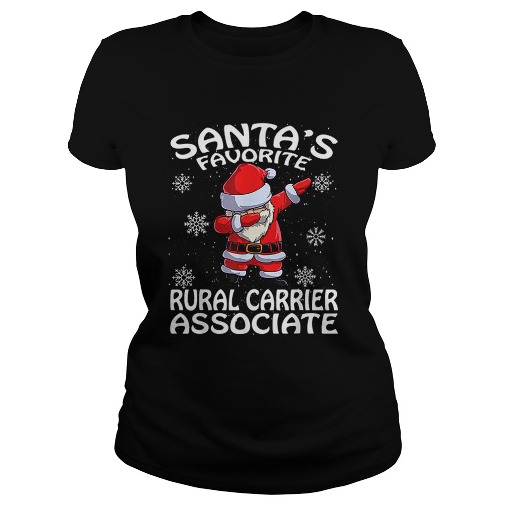 Santas Favorite Rural Carrier Associate Funny Christmas Classic Ladies