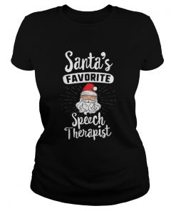 Santas Favorite Speech Therapist SLP Matching Christmas  Classic Ladies