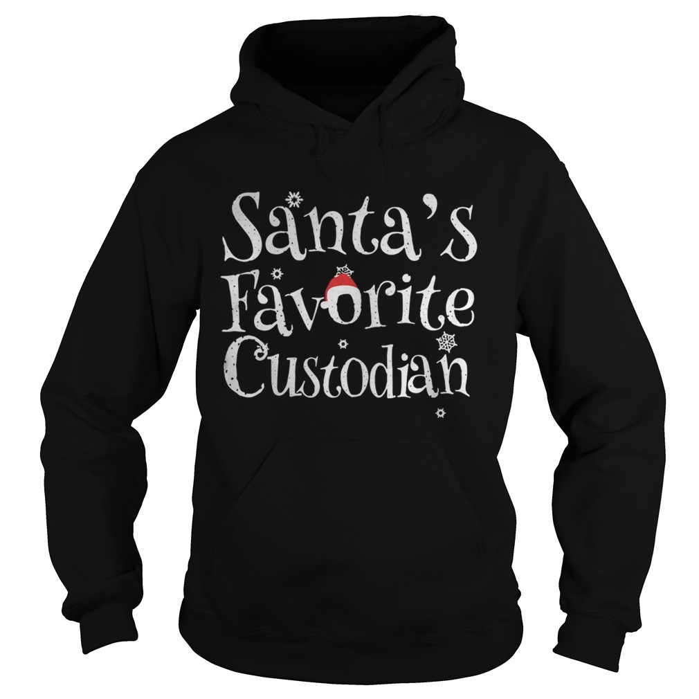 Santas favorite custodian Christmas ugly Hoodie