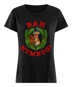 Scrooge Bah Humbug Art-Funny Anti Christmas Spirit  Classic Women's T-shirt