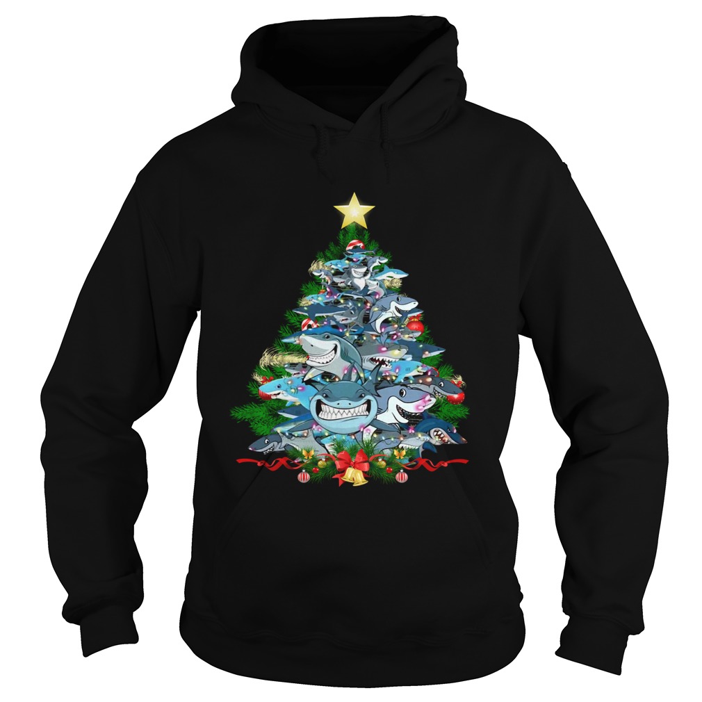 Shark Christmas Tree Hoodie