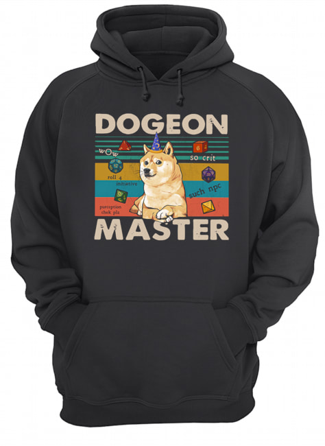 Shiba Dogeon Master Vintage Unisex Hoodie