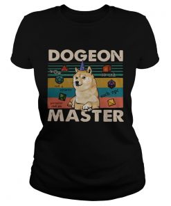 Shiba Inu Dogeon dungeon master vintage  Classic Ladies