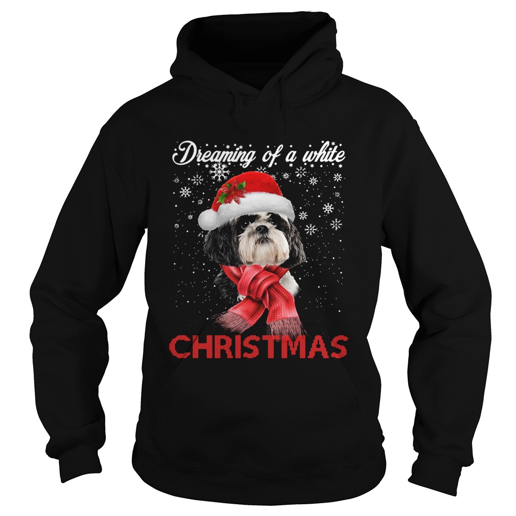 Shih tzu a white christmas Crewneck Hoodie