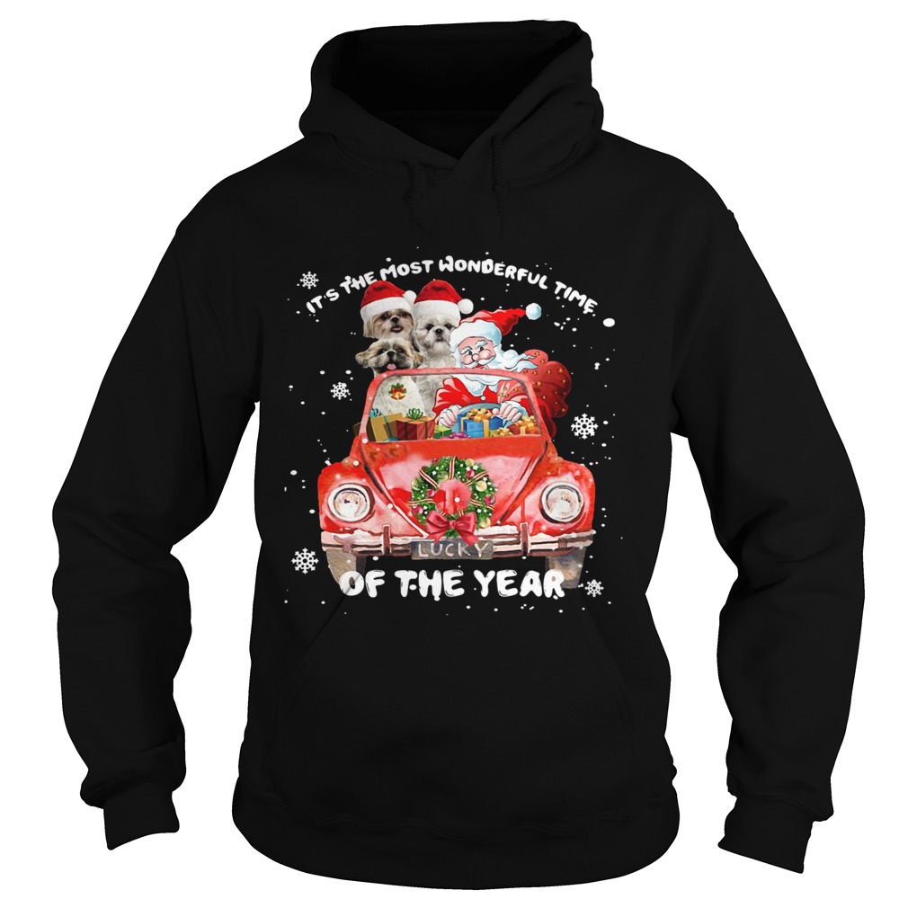 Shihtzu Wonderful Time Of The Year Christmas Hoodie