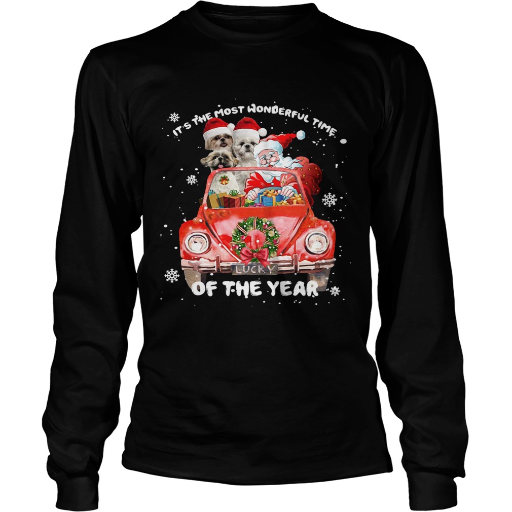 Shihtzu Wonderful Time Of The Year Christmas LongSleeve