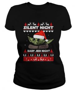 Silent Night Baby YoDa Jedi Night Christmas  Classic Ladies