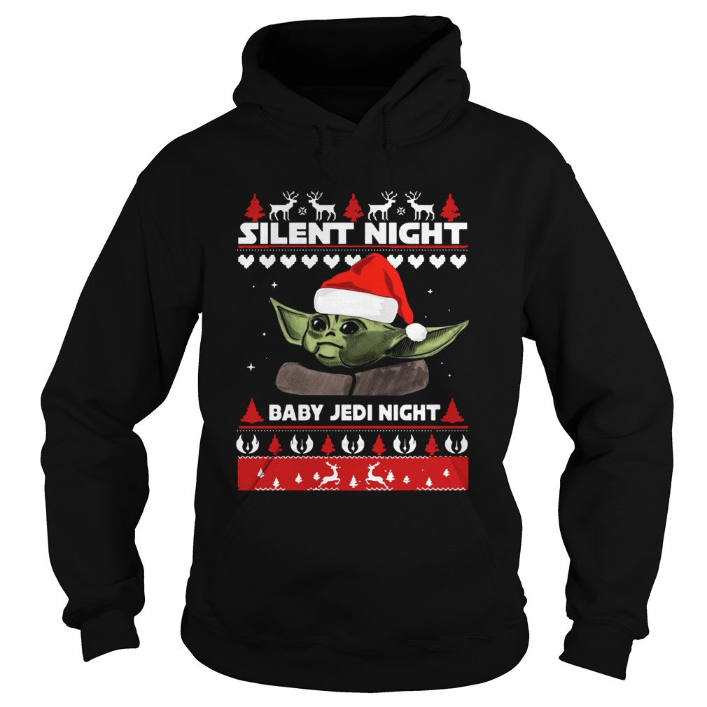 Silent Night Baby YoDa Jedi Night Christmas Hoodie