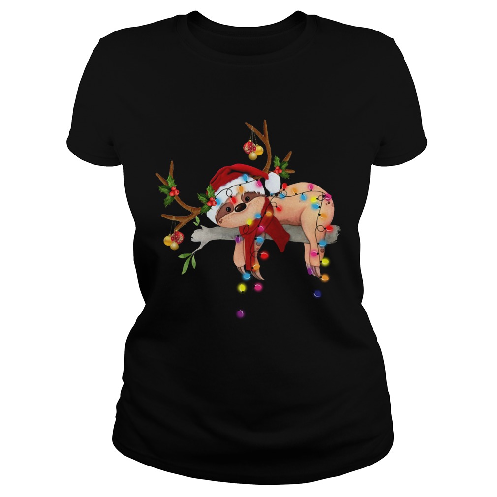 Sloth Gorgeous Reindeer Classic Ladies