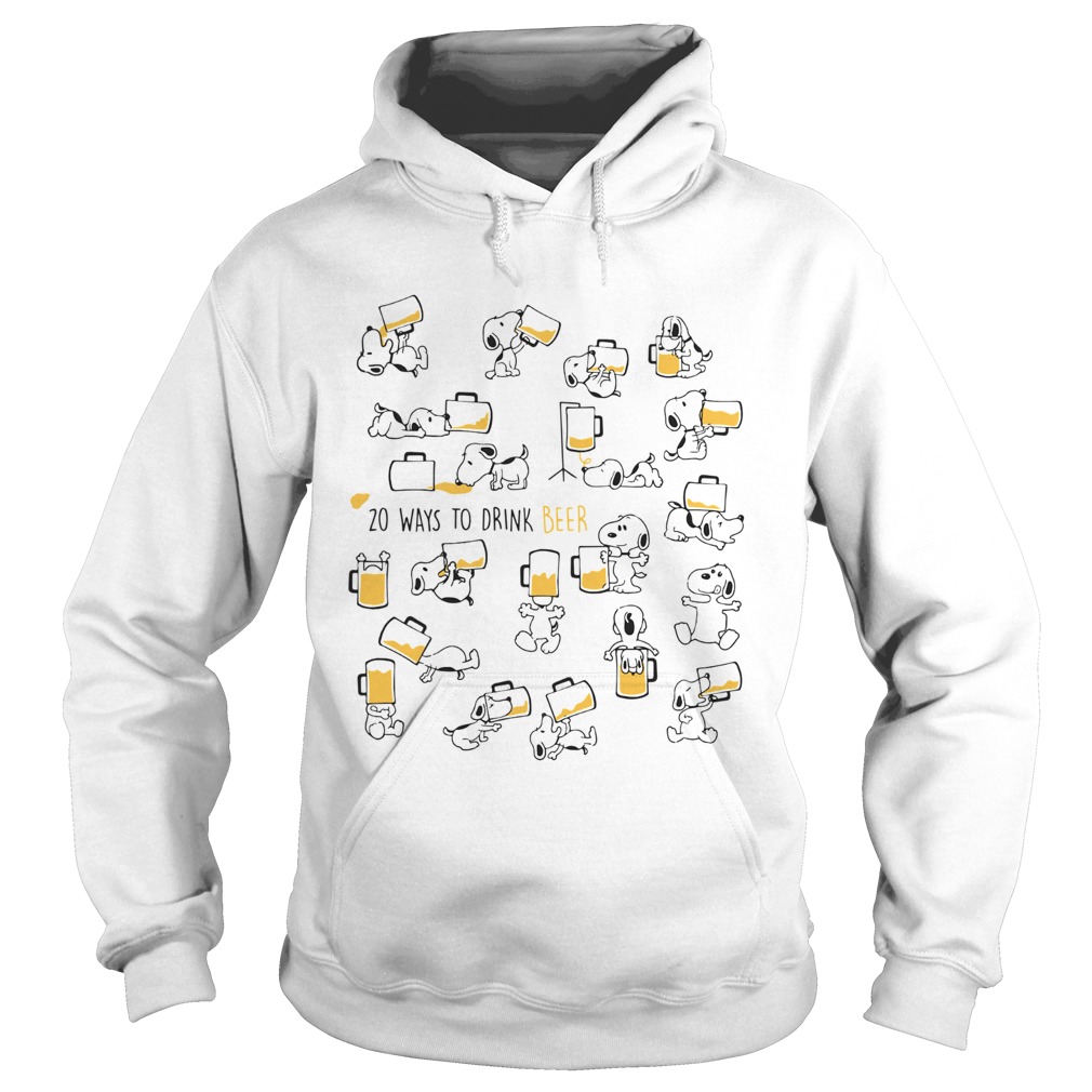 Snoopy 20 ways to drink beer Hoodie