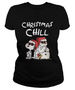 Snoopy Chillin Christmas Charlie Brown Graphic  Classic Ladies