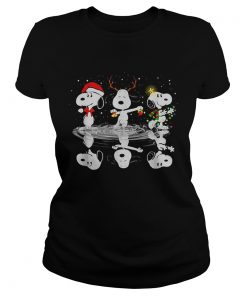 Snoopy Christmas reflection water mirror  Classic Ladies