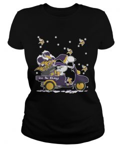 Snoopy I Love The Minnesota Vikings Christmas  Classic Ladies