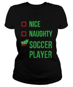 Soccer Player Funny Pajama Christmas Gift  Classic Ladies