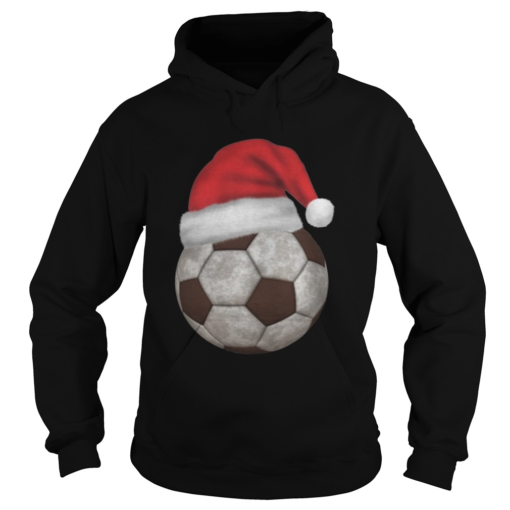 Soccer Santa Funny Merry Xmas Hoodie