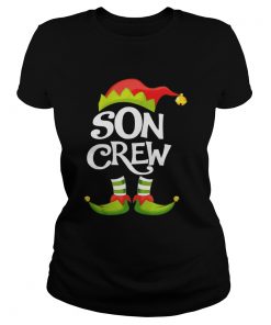 Son Crew Elf Christmas Holiday  Classic Ladies