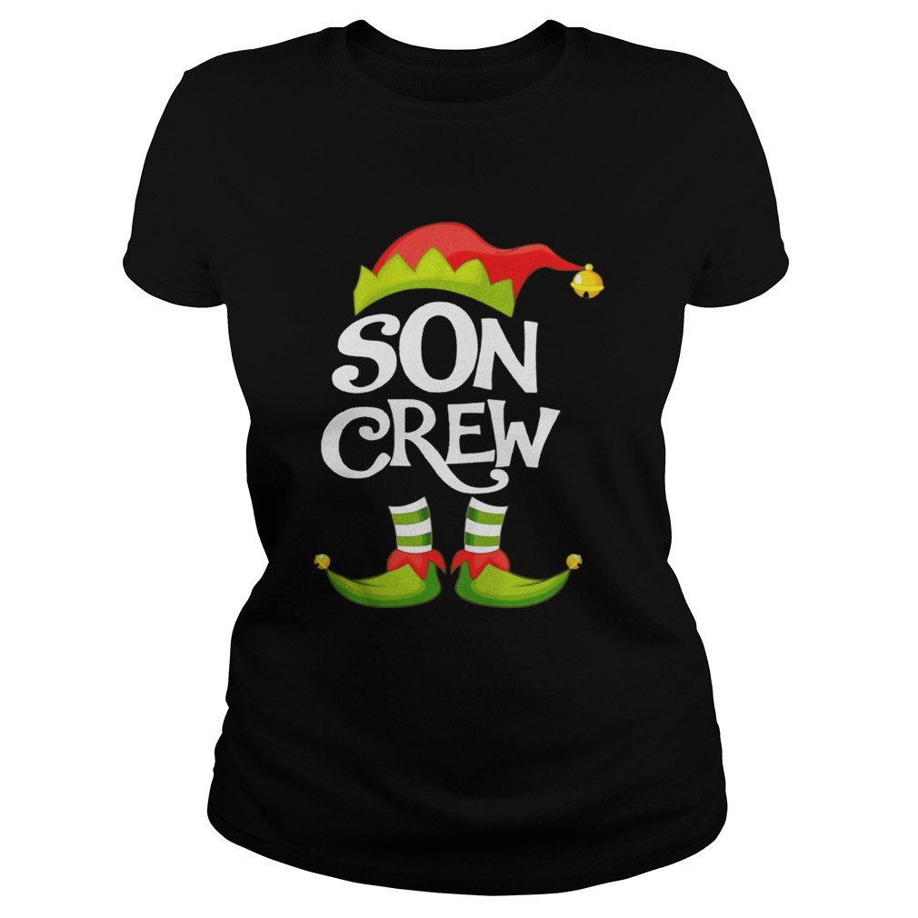 Son Crew Elf Christmas Holiday Classic Ladies