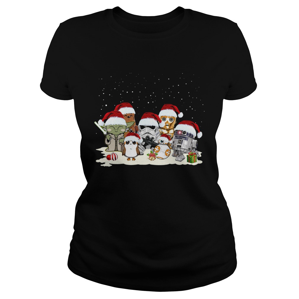 Star War Yoda Chewbacca Cartoon R2D2 Chewbacca Trooper Christmas Classic Ladies