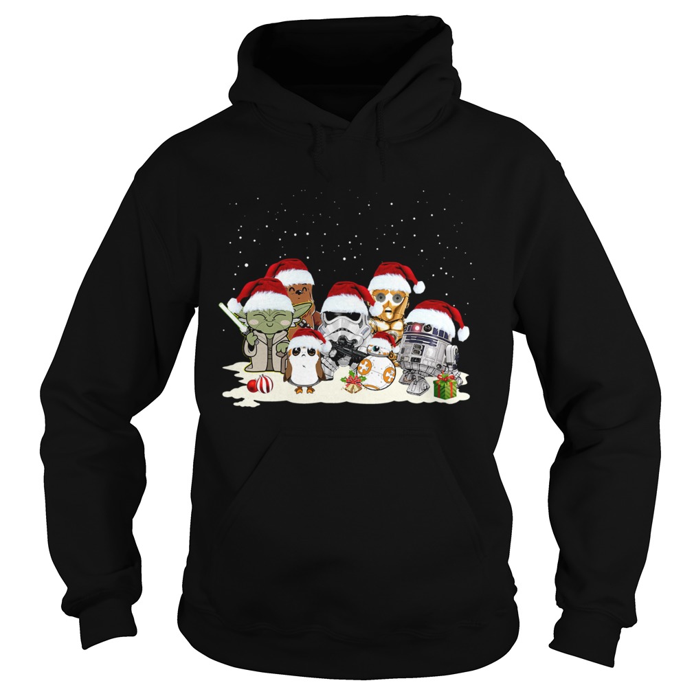 Star War Yoda Chewbacca Cartoon R2D2 Chewbacca Trooper Christmas Hoodie