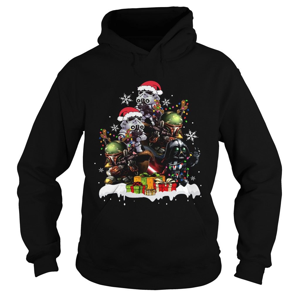 Star Wars Boba Fett Darth Vader Stormtrooper Boba Christmas Tree best Hoodie