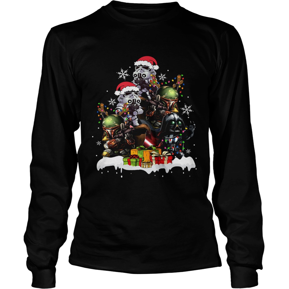 Star Wars Boba Fett Darth Vader Stormtrooper Boba Christmas Tree best LongSleeve