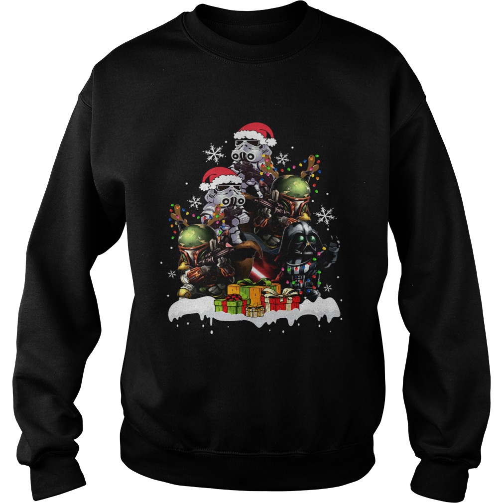 Star Wars Boba Fett Darth Vader Stormtrooper Boba Christmas Tree best Sweatshirt