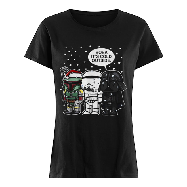 Star Wars Boba it’s cold outside Christmas Classic Women's T-shirt