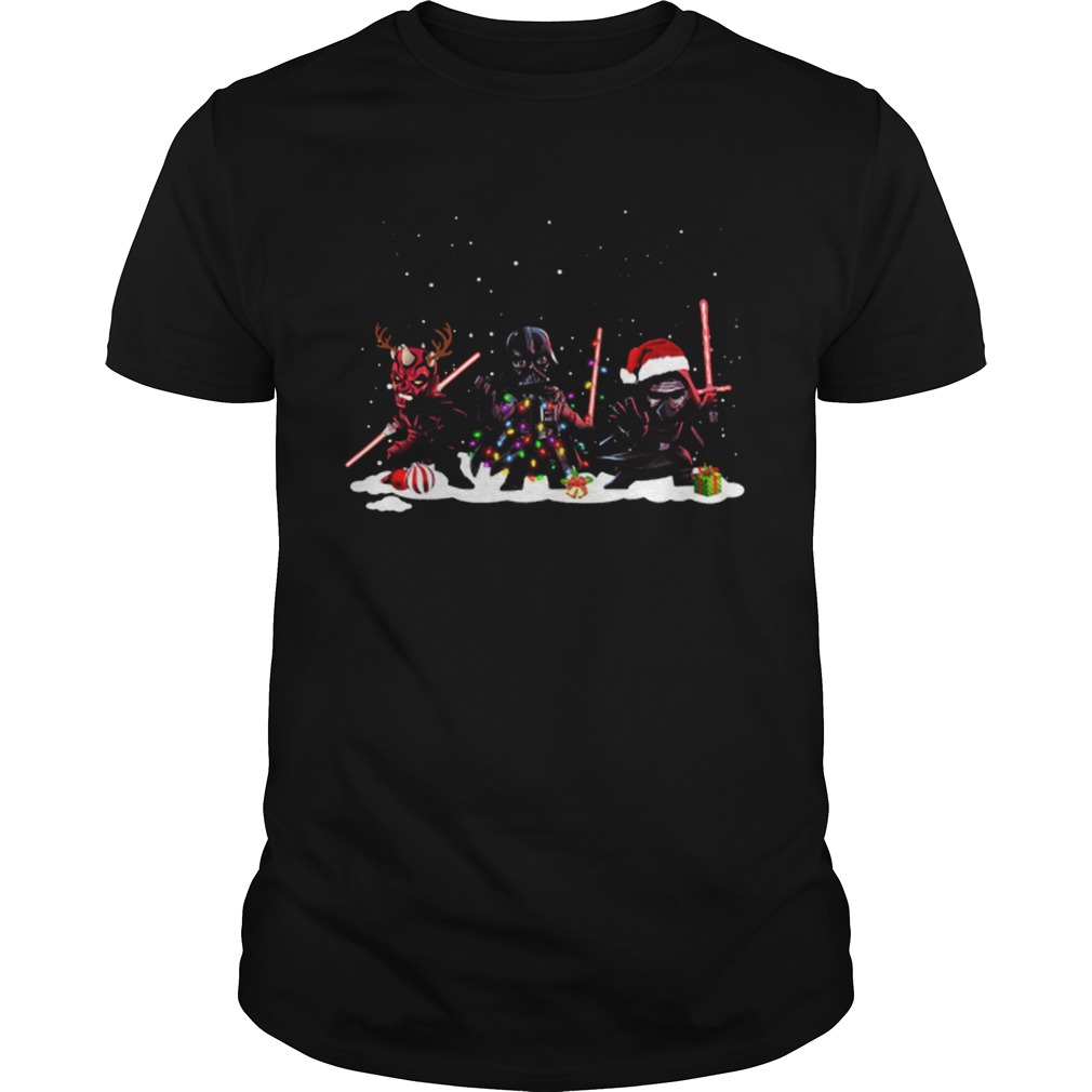 Star Wars Darth Maul Darth Vader Kylo Ren Christmas shirt