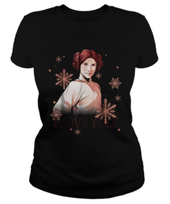 Star Wars Leia I Love Yule Christmas Snowflake  Classic Ladies