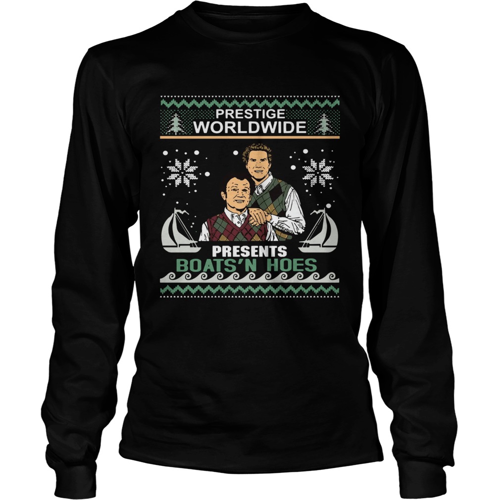 Step Brothers Prestige worldwide presents boats n hoes Christmas LongSleeve