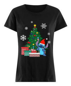 Stitch Around The Christmas Tree  Classic Women's T-shirt