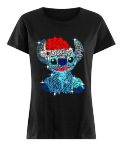 Stitch Diamond Merry Christmas  Classic Women's T-shirt