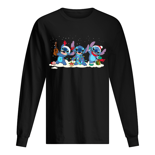 Stitch Funny Christmas Long Sleeved T-shirt 