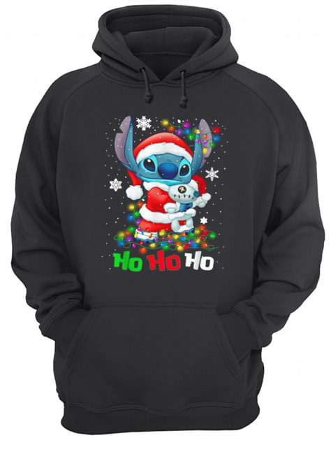 Stitch and Scrump Santa Claus Ho Ho Ho Christmas Unisex Hoodie