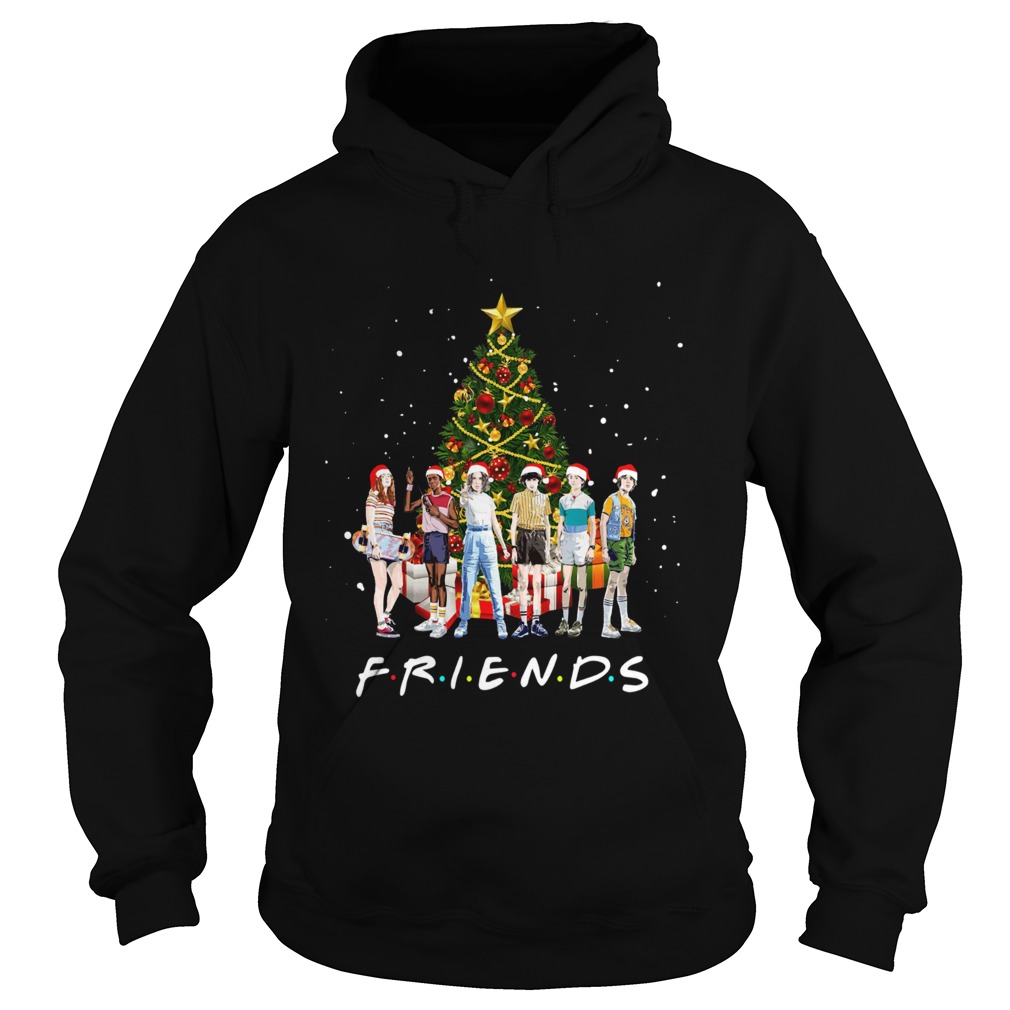 Stranger Things Characters Friends Christmas Tree Hoodie