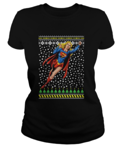 Supergirl Christmas Ugly Christmas  Classic Ladies