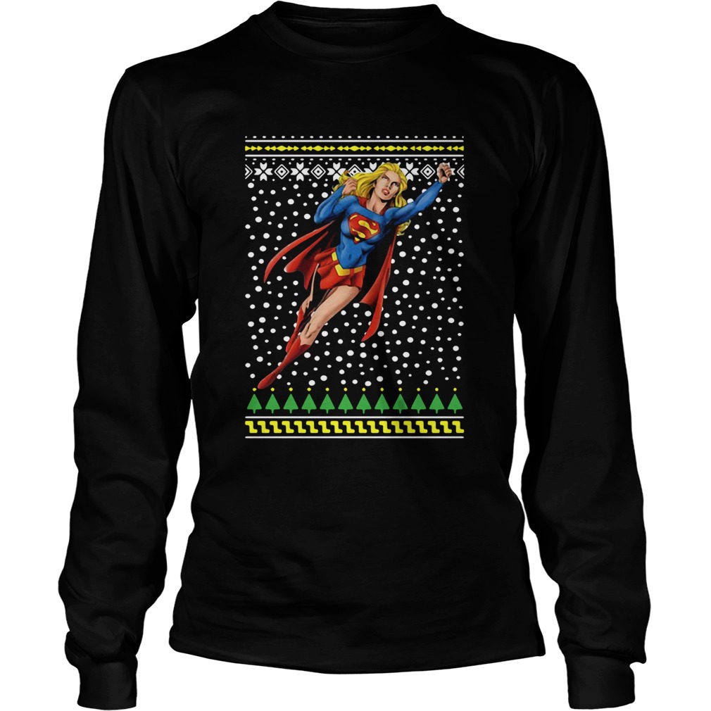 Supergirl Christmas Ugly Christmas LongSleeve