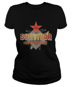 Survivor Happy Holidays Christmas  Classic Ladies