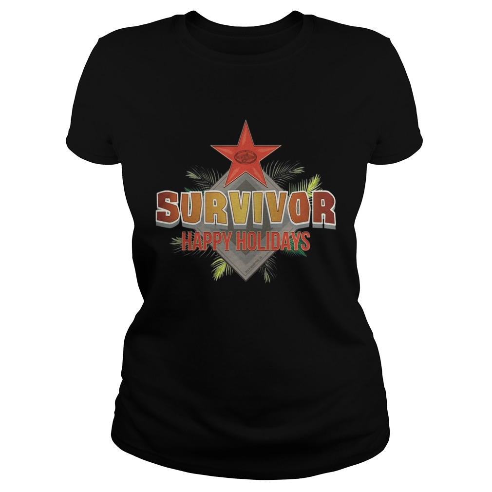 Survivor Happy Holidays Christmas Classic Ladies