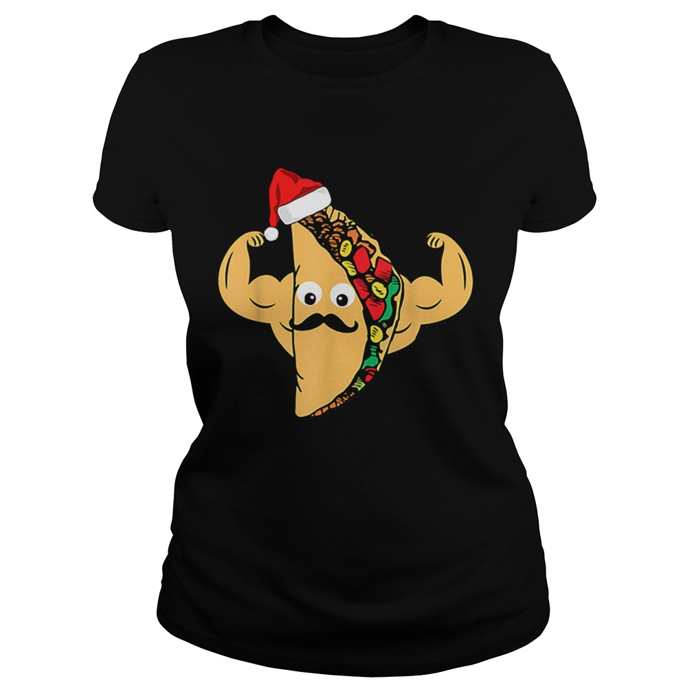 Taco Santa Hat Family Christmas Pajama Workout Gift Classic Ladies