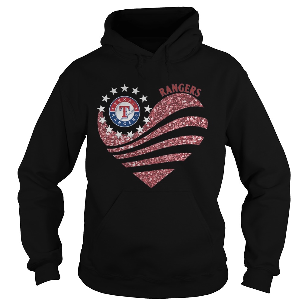 Texas Rangers Diamond Heart Hoodie