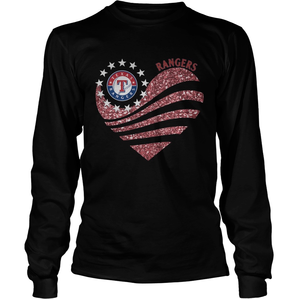 Texas Rangers Diamond Heart LongSleeve