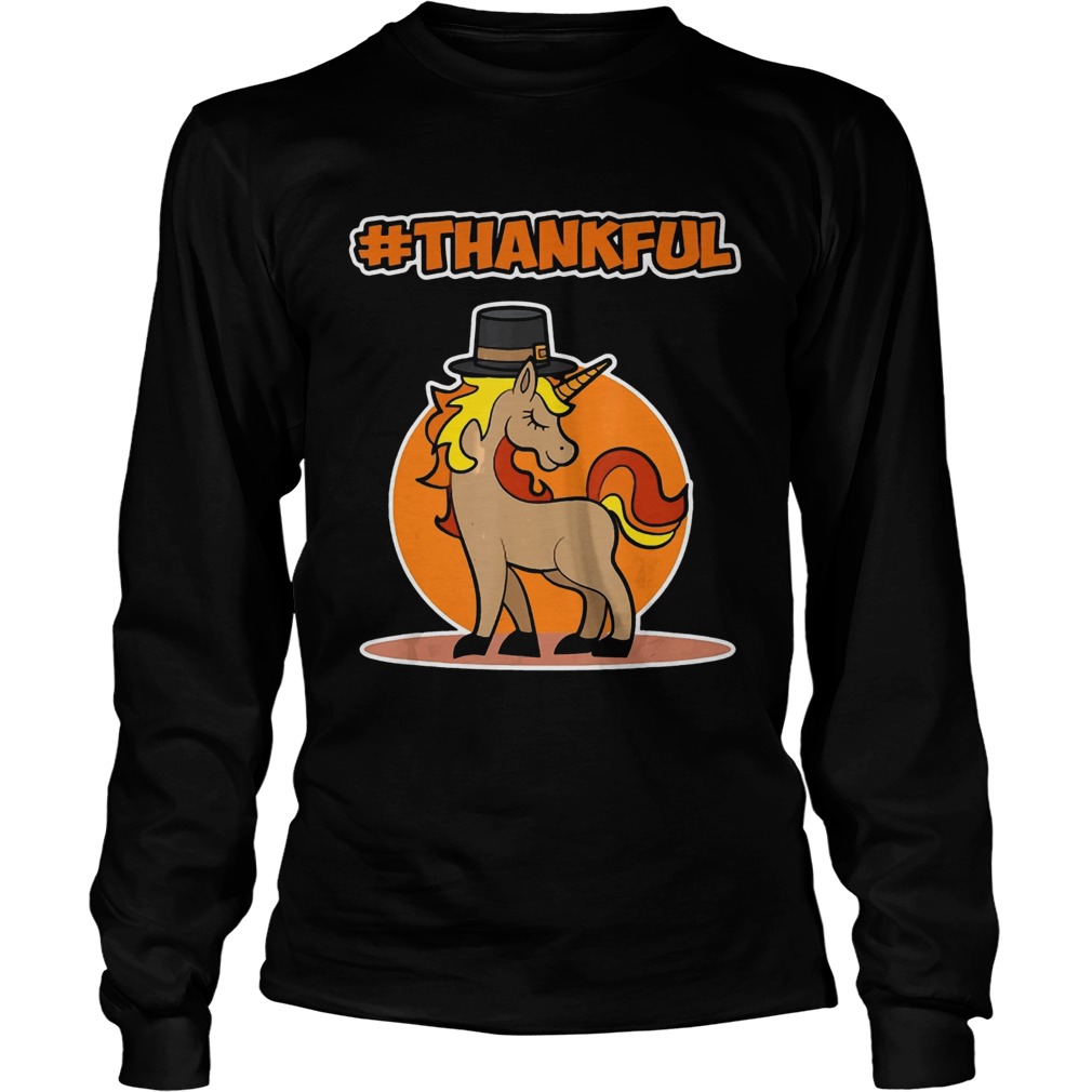 Thankful Unicorn Thanksgiving LongSleeve