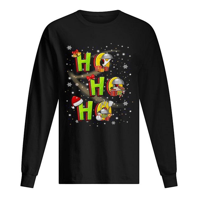 Thanksgiving ho ho ho christmas Long Sleeved T-shirt 